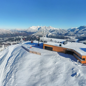 La stazione a monte della nuova cabinovia... | © Bergbahnen Fieberbrunn