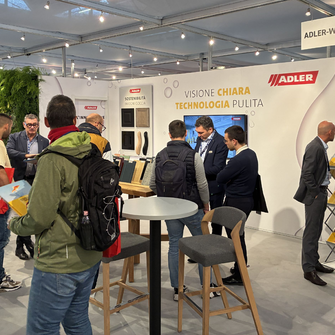 Stets gut besucht war der ADLER-Messestand auf de SICAM in Pordenone.  | © ADLER