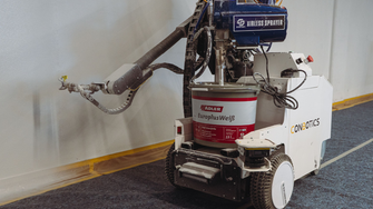 Das Zusammenspiel zwischen der ADLER-Dispersion und dem Maler-Roboter überzeugte auf ganzer Linie.  | © ADLER