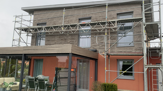La struttura in legno della casa unifamigliare... | © WindowStar