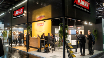 Durchgehend gut besucht: Der ADLER-Messestand auf der Interzum. | © ADLER