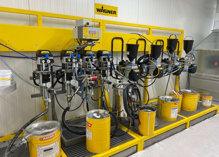 Die neu eingerichtete Lackieranlage ermöglicht einen effizienten und flexiblen Beschichtungsprozess. | © Brunex