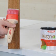 Legno-Hartwachsöl auftragen