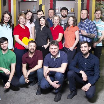 Das Team von Living Wood in Kiew, dem ADLER-Partner in der Ukraine, rund um Geschäftsführerin Nadezhda Rodionova.