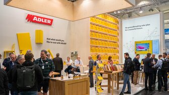 Durchwegs gut besucht: Der ADLER-Stand auf der Messe LIGNA.  | © ADLER
