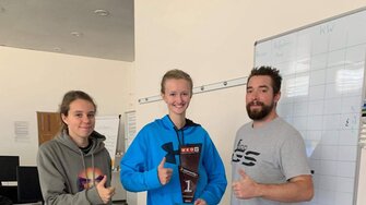 Die ADLER-Lehrlinge beim Hackathon. | © ADLER