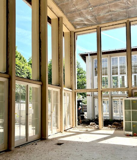 Alle Elemente werden demontiert und in der Werkstatt in Tübingen auf Vordermann gebracht.  | © Egger Burkhardt Hentrich Freie Architekten