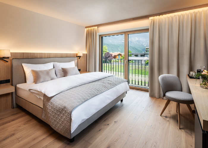 La pittura murale Aviva Ultra-Color SD di ADLER garantisce nelle stanze... | © Schloss & Boutiquehotel Mitterhart / David Innerhofer