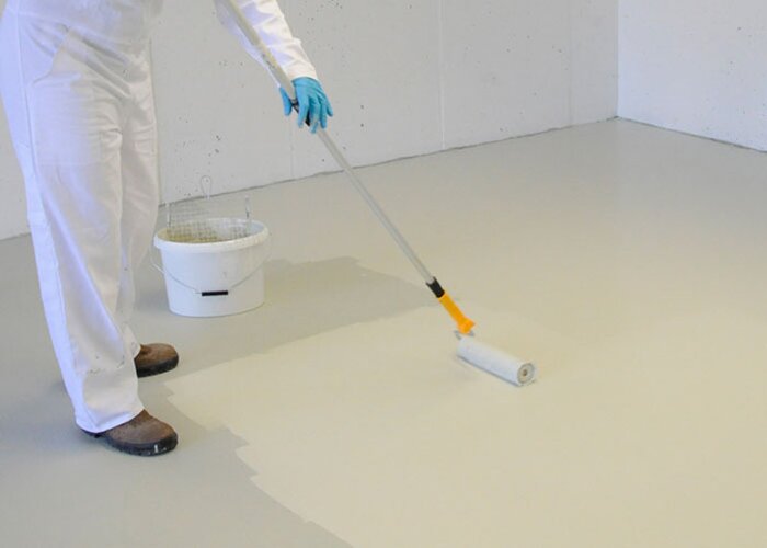 Beton versiegeln mit Epoxidharz Garagen Bodenbeschichtung